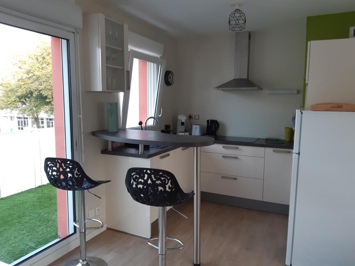 Residence Appart Centre Ville Lorient Calme Garage Exterior foto